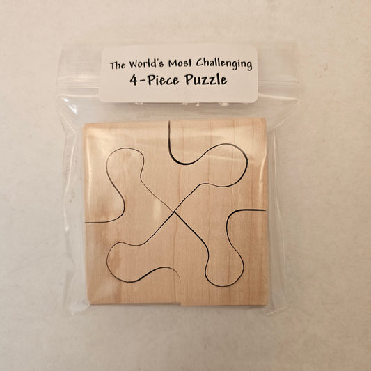 Puzzle Toy:  The World's Most Challenging 4-piece puzzle!