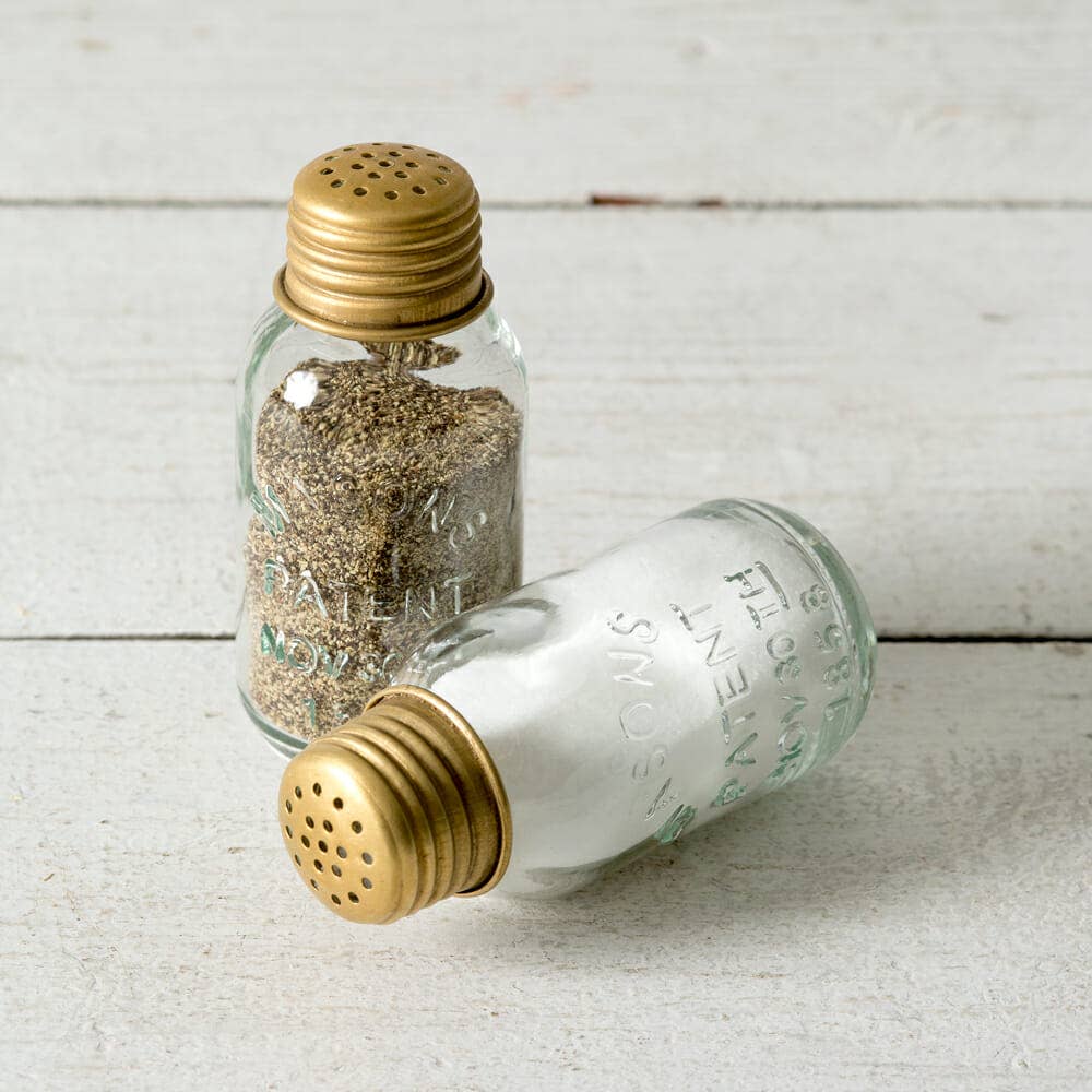 Mini Mason Jar Salt & Pepper Shakers (set of two for $18.95)