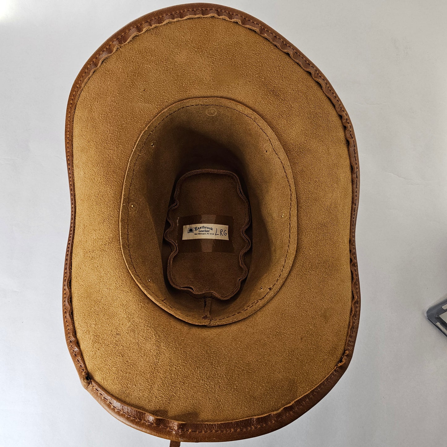 Leather Hat:  Handcrafted by our favorite Amish Artisan