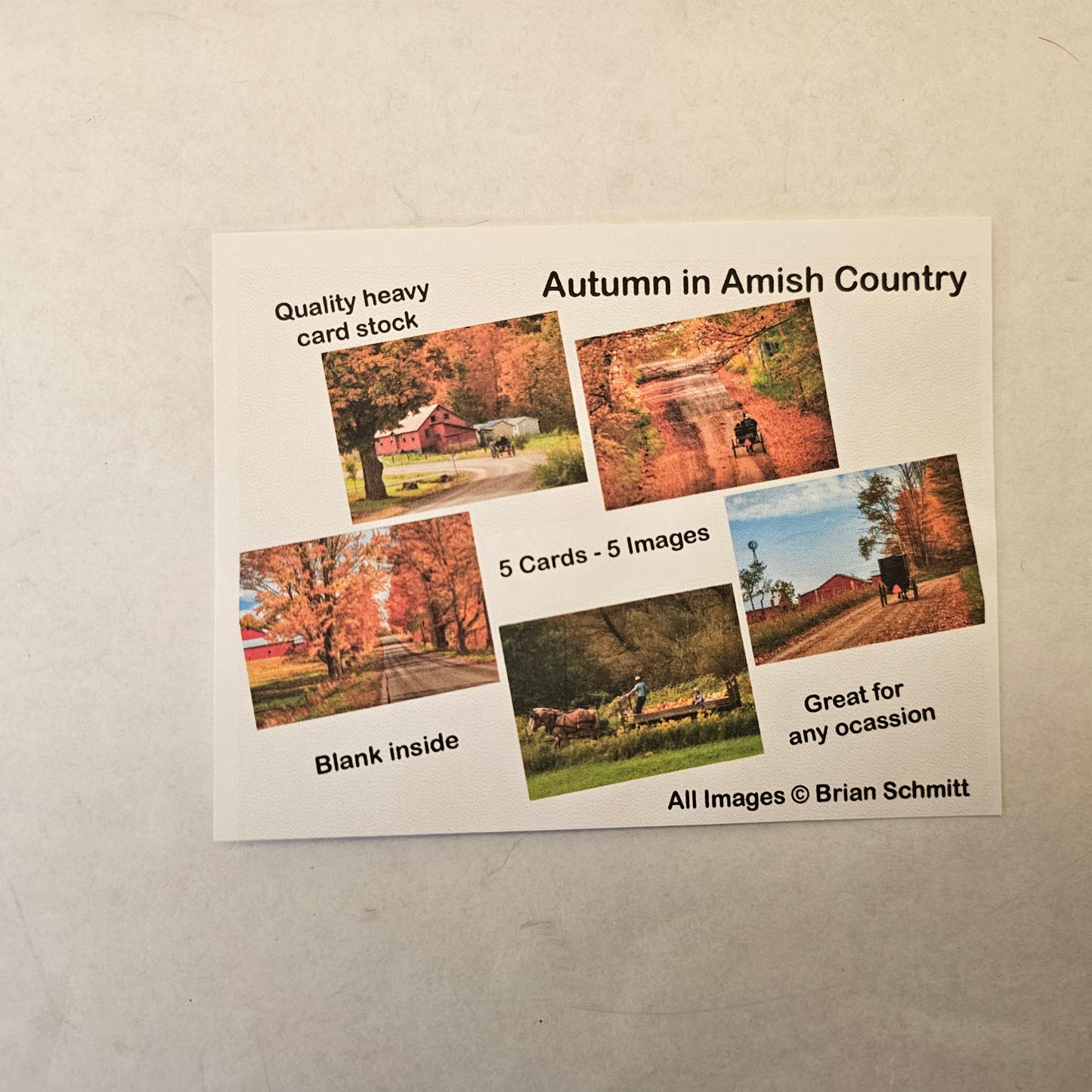 Notecards (Amish photograpy)