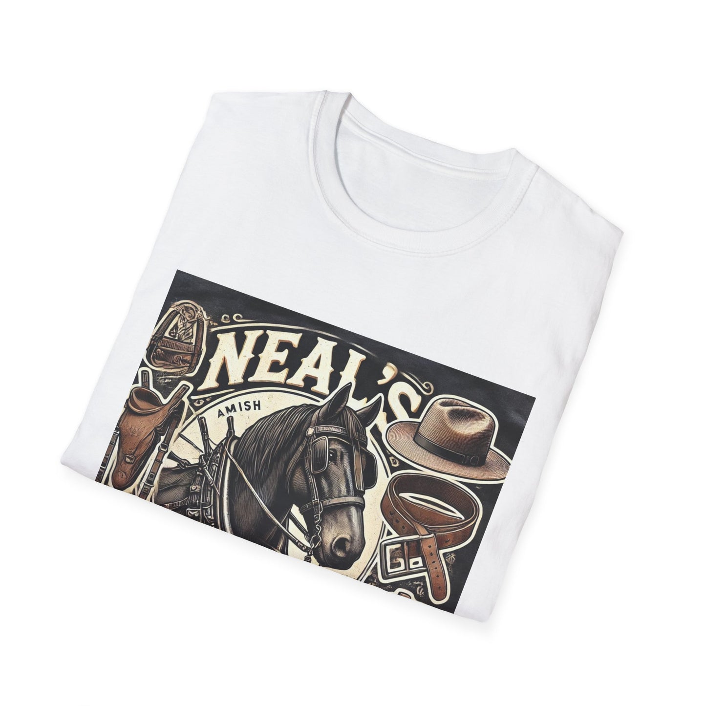 Neal's Harness Shop T-Shirt (Front design only)