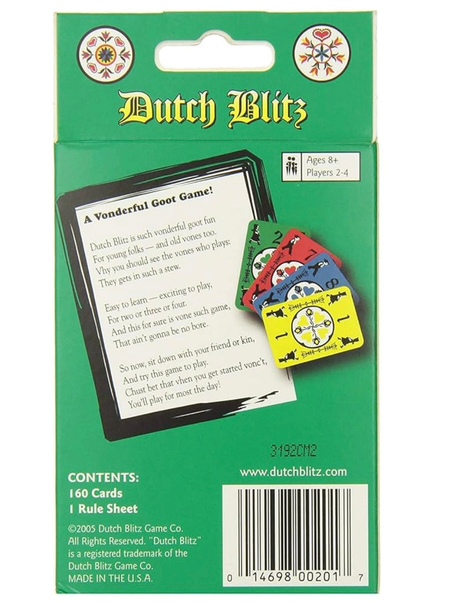 Dutch Blitz Amish card game