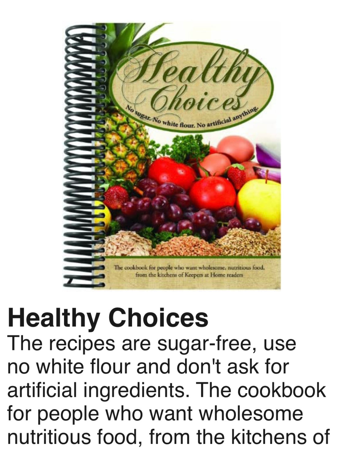 Healthy Choices Cookbook