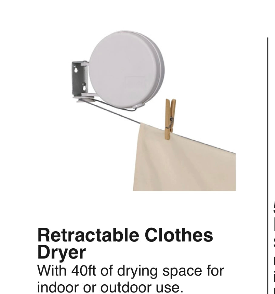 Retractable Laundry Clothes Dryer