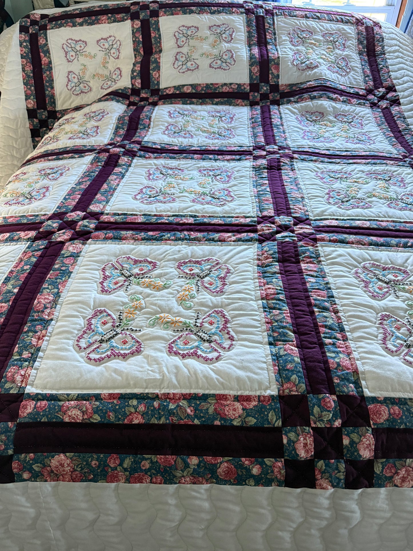 Amish Quilt (Cross Stitch w/ butterflies)