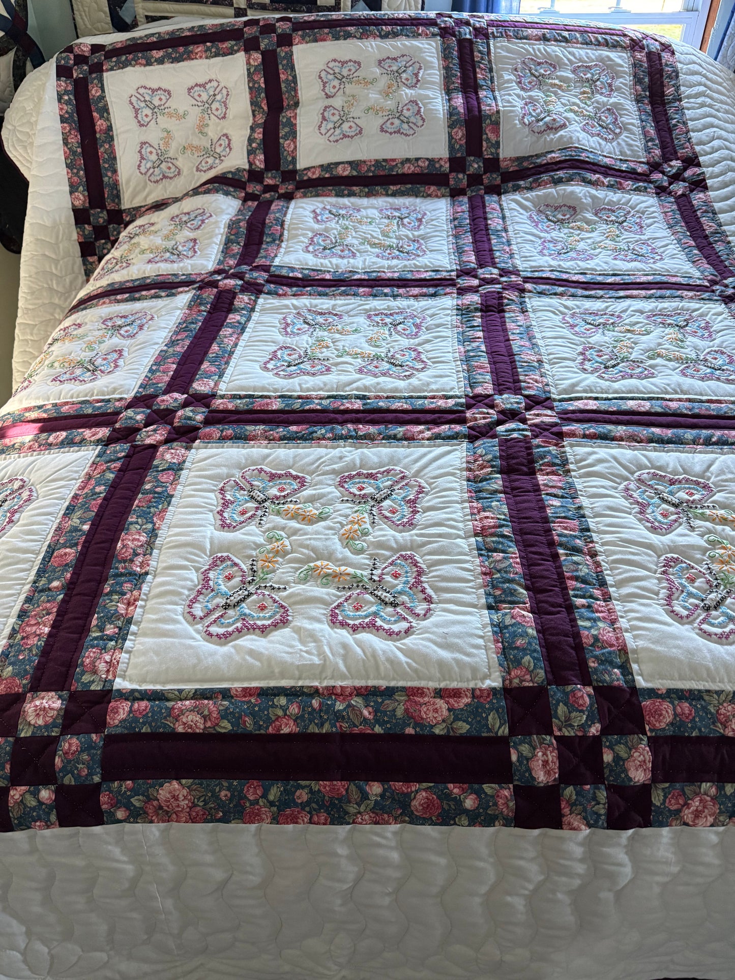 Amish Quilt (Cross Stitch w/ butterflies)