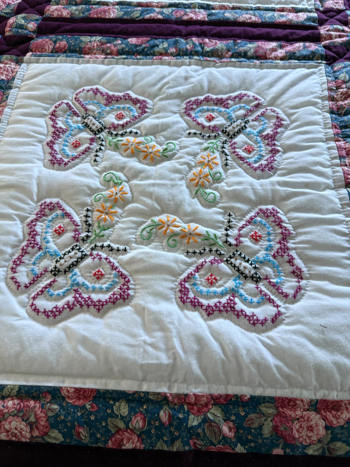 Amish Quilt (Cross Stitch w/ butterflies)