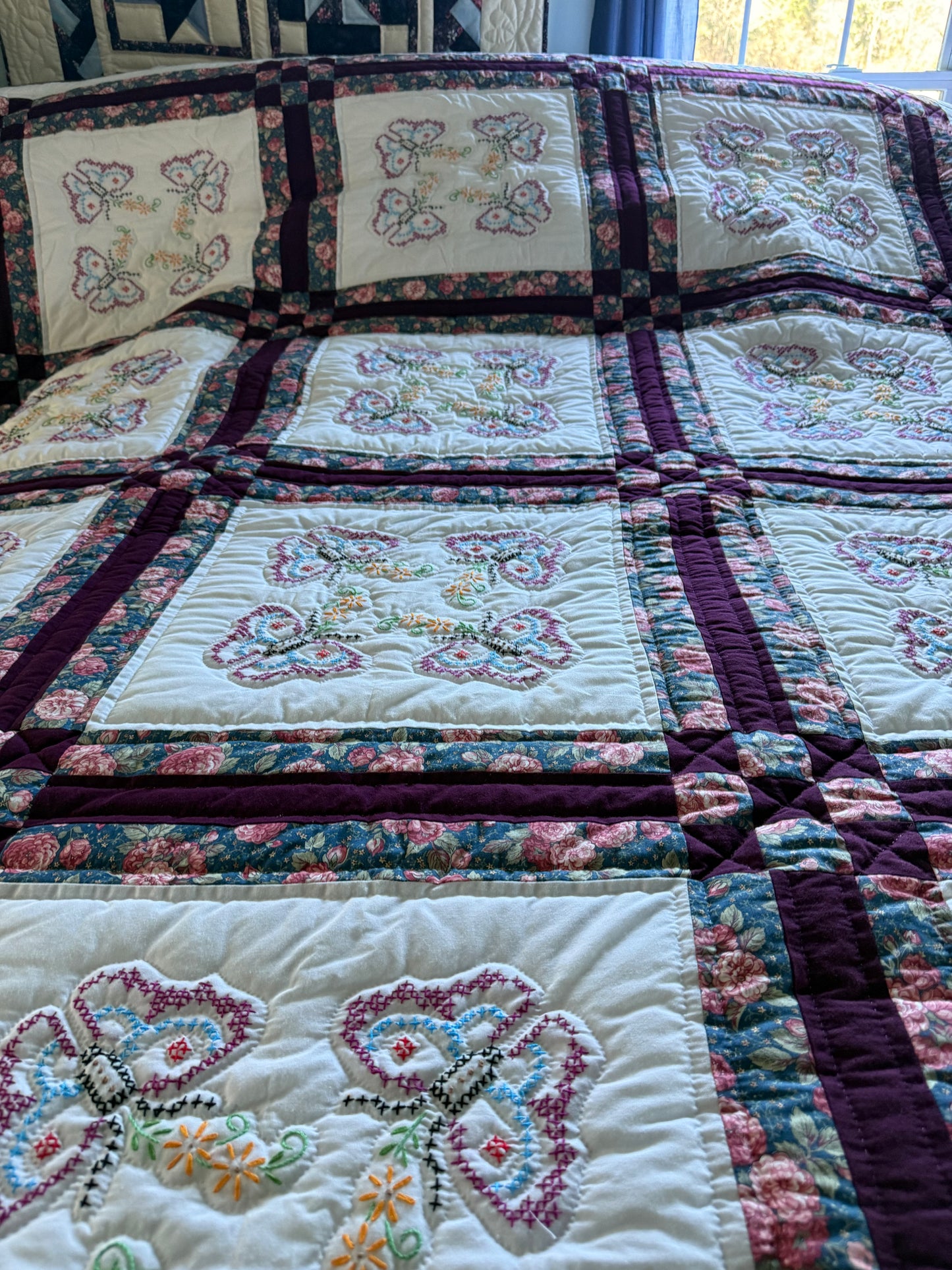 Amish Quilt (Cross Stitch w/ butterflies)