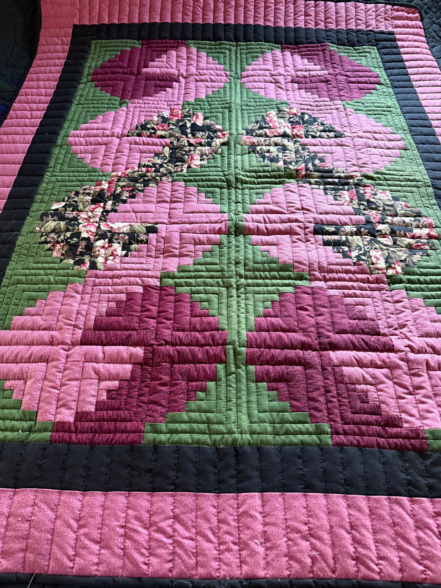 Amish made Lap quilt (shoe fly)