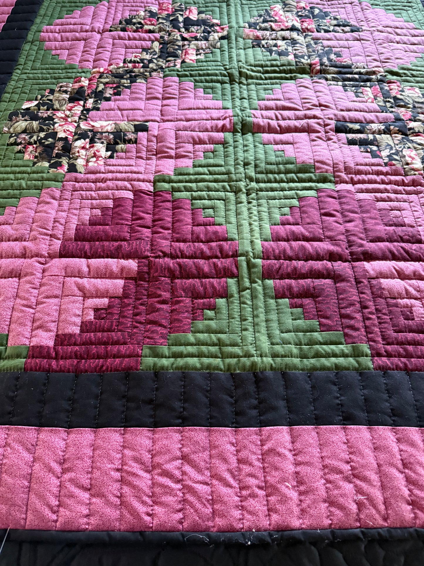 Amish made Lap quilt (shoe fly)