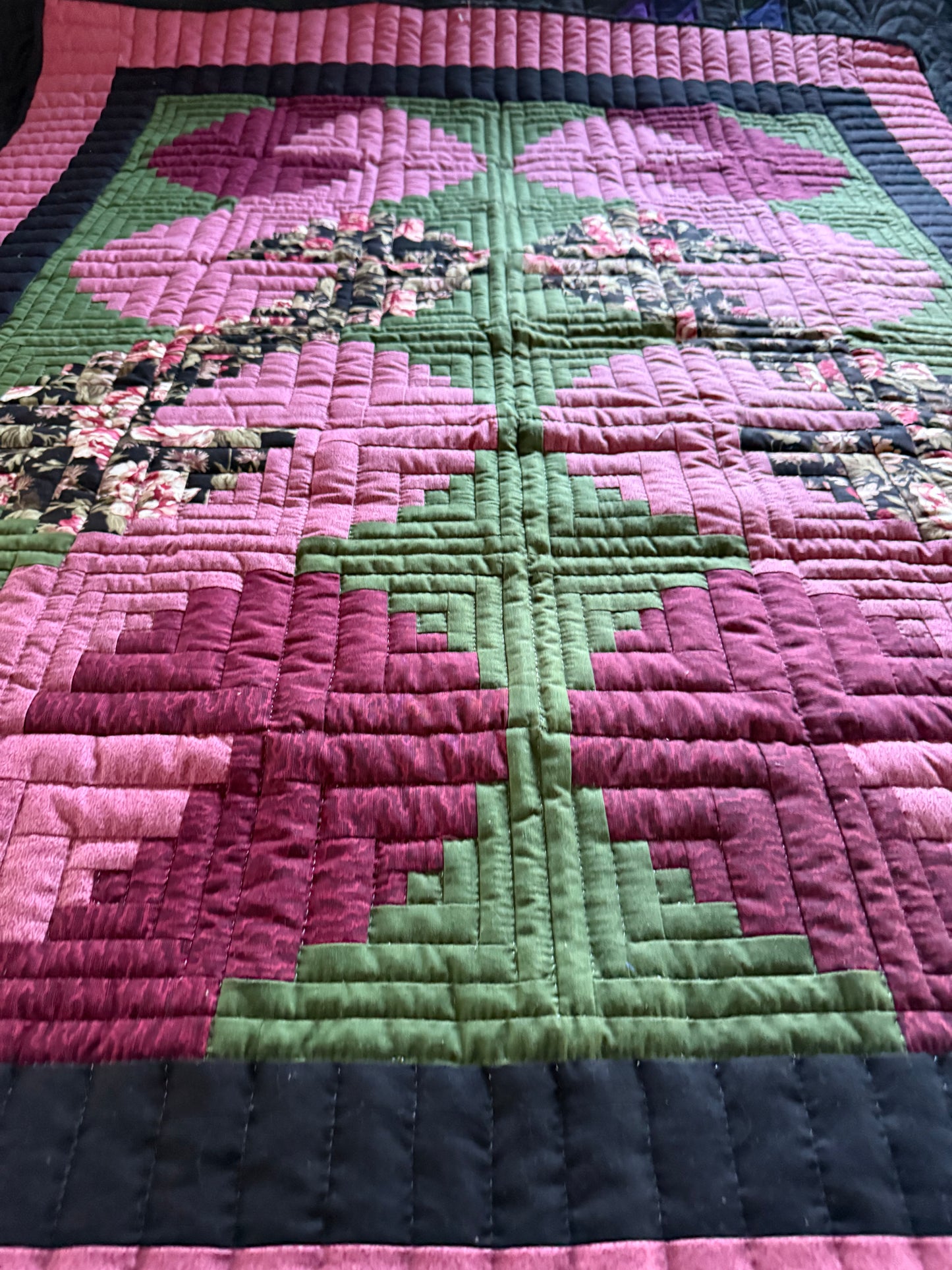 Amish made Lap quilt (shoe fly)