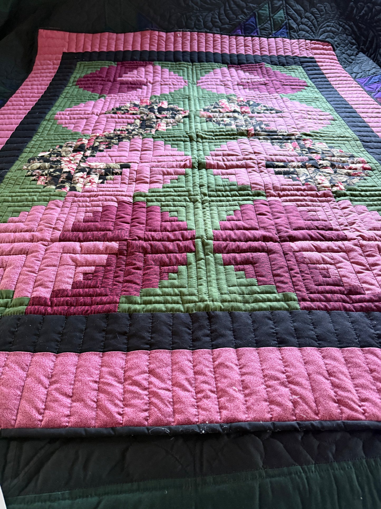 Amish made Lap quilt (shoe fly)