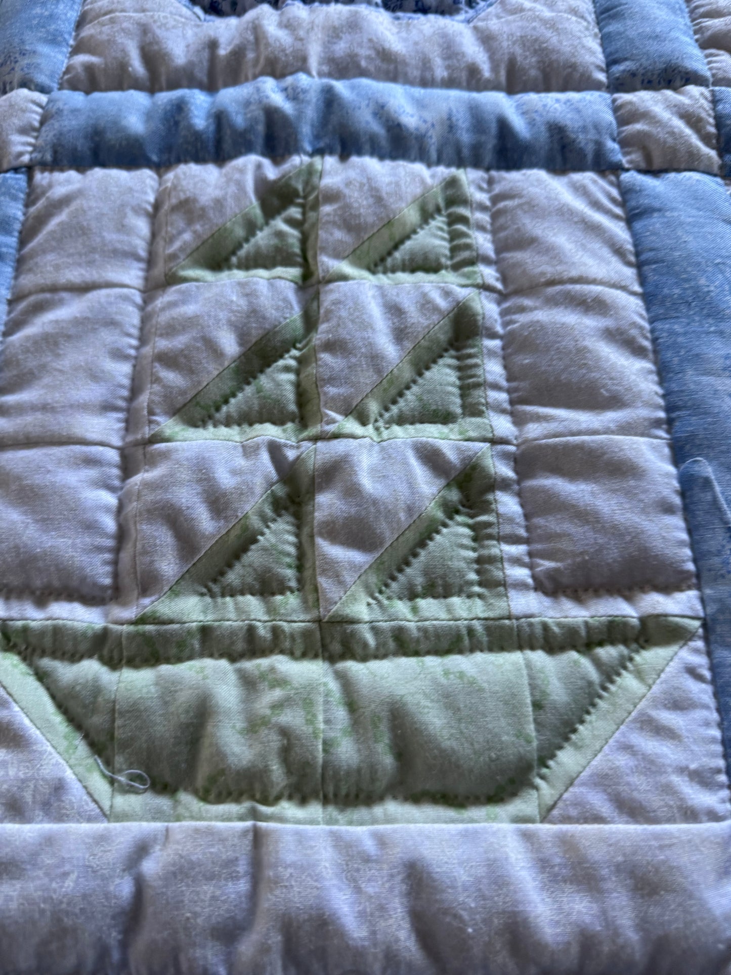 Baby quilt (Sailboats)