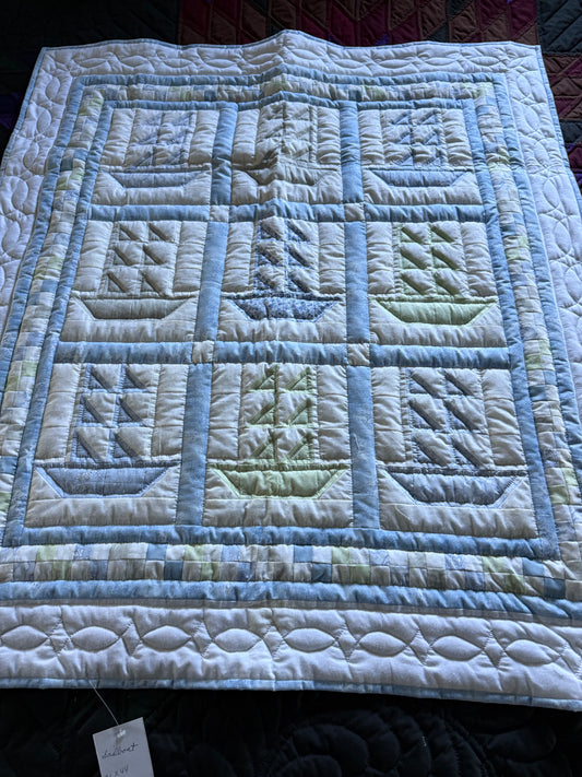 Baby quilt (Sailboats)