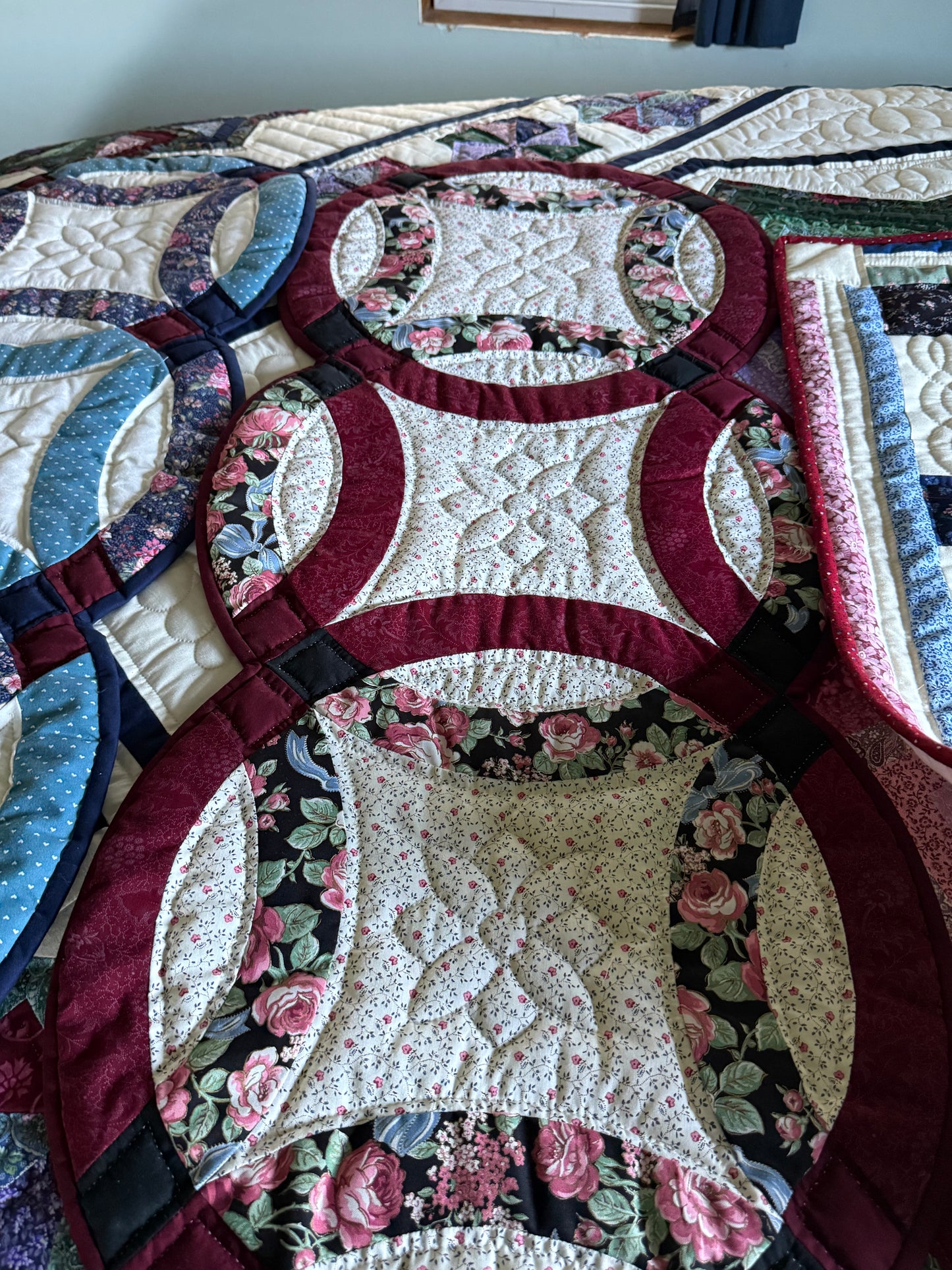 (Amish  quilted table runner