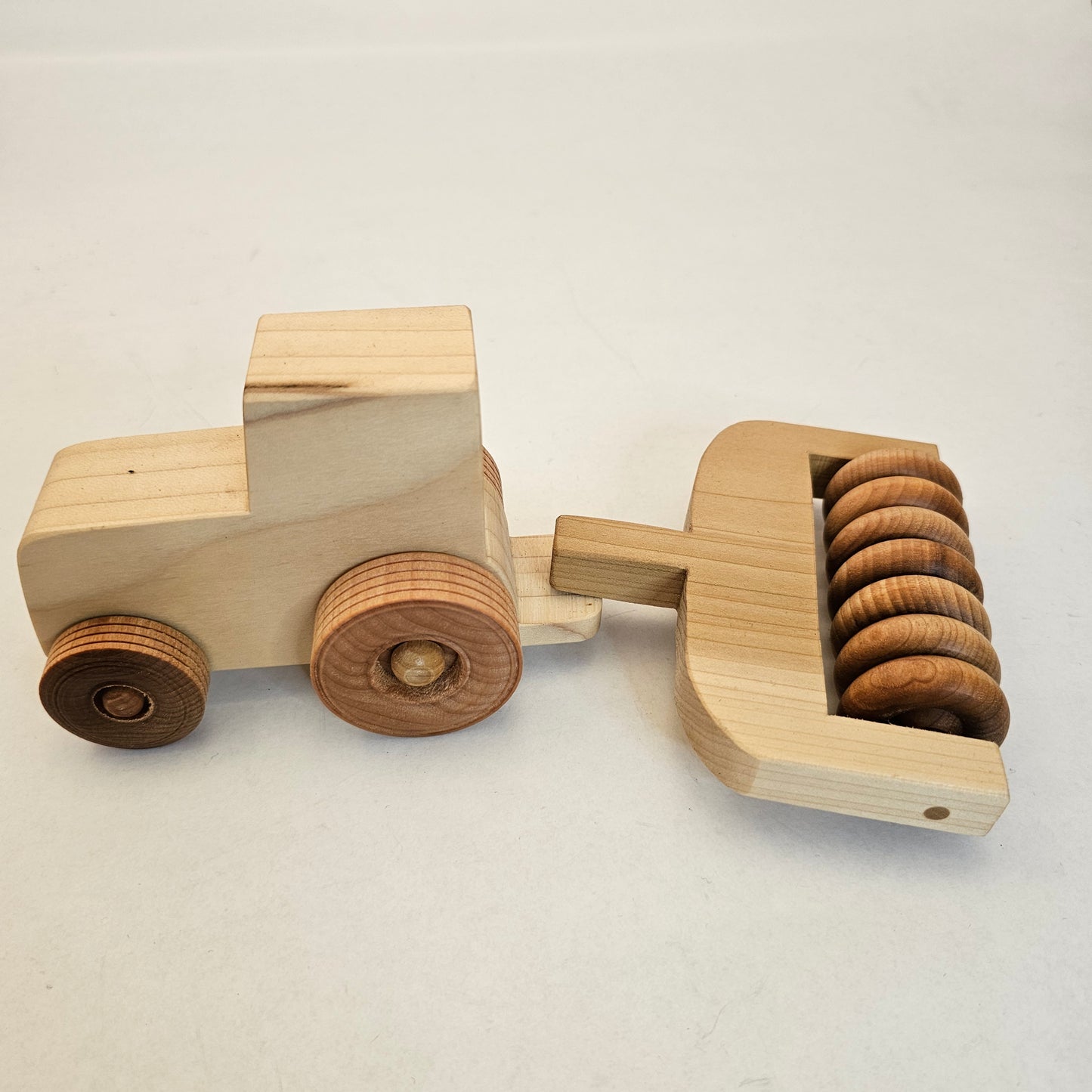 Wooden Tractor with cultipacker