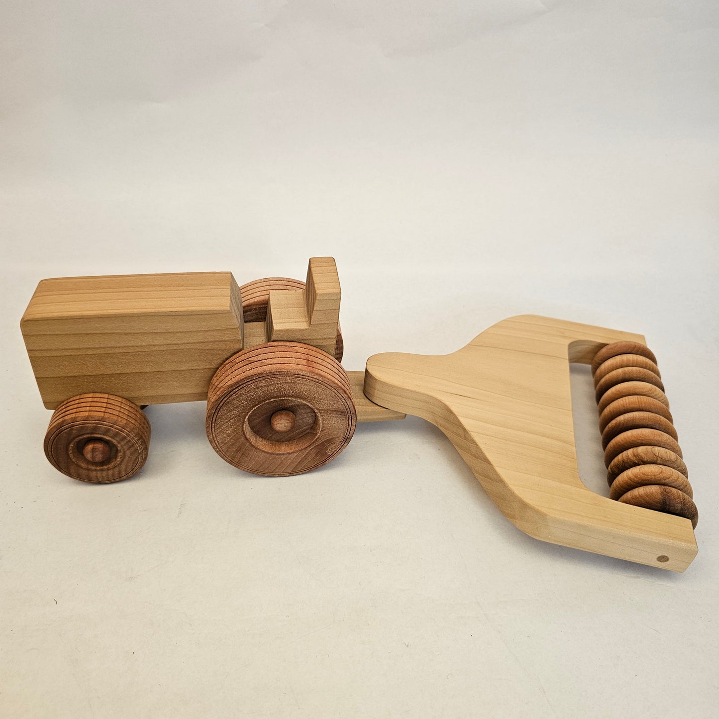 Wooden Tractor with cultipacker