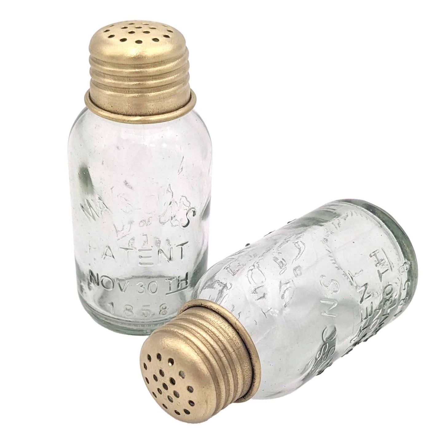 Mini Mason Jar Salt & Pepper Shakers (set of two for $18.95)