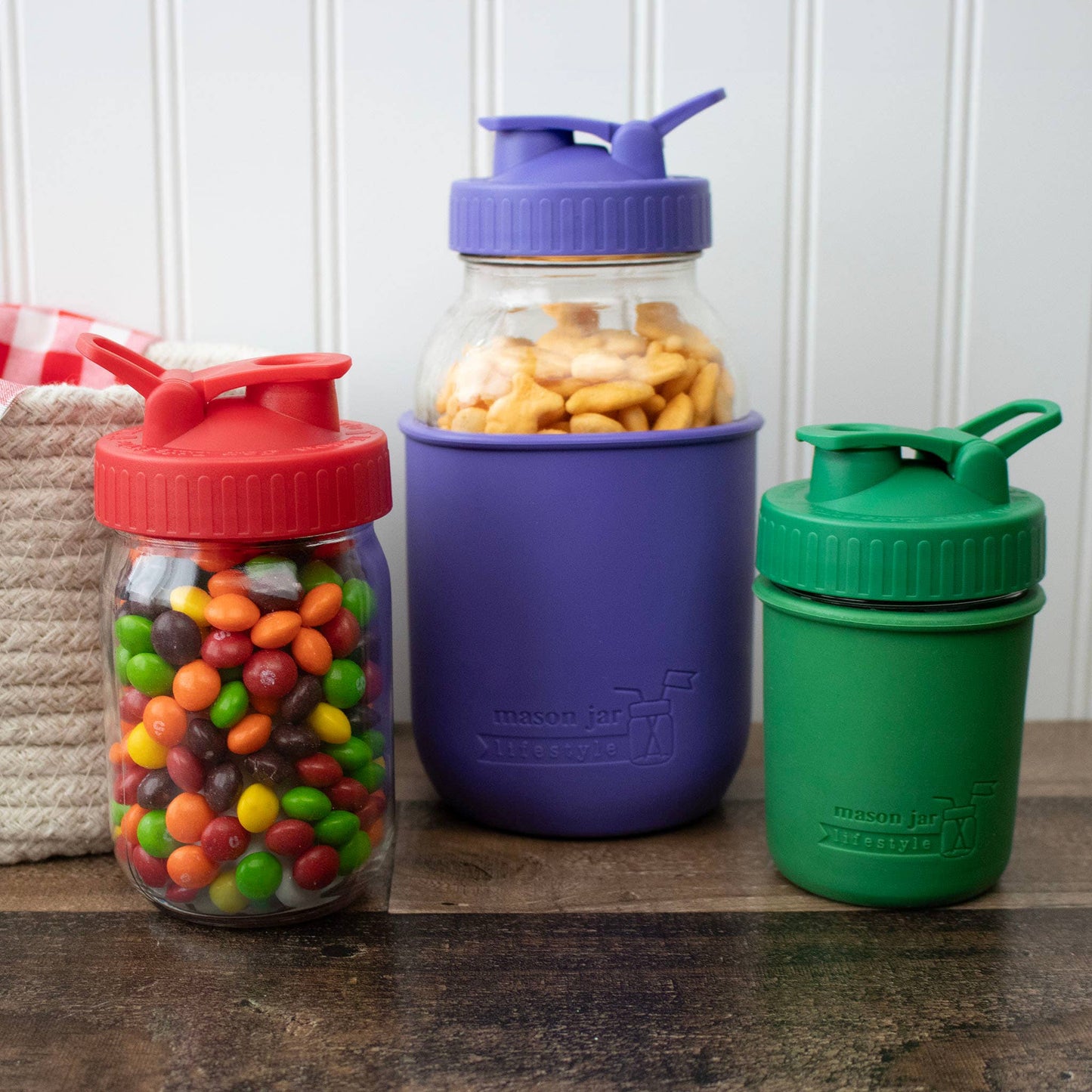 Pour & Store Shaker Lid with Carry Loop for Mason Jars