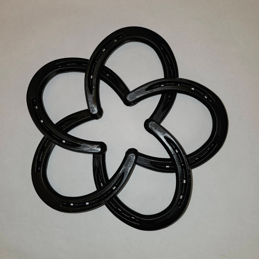 Amish Made horseshoe trivet.